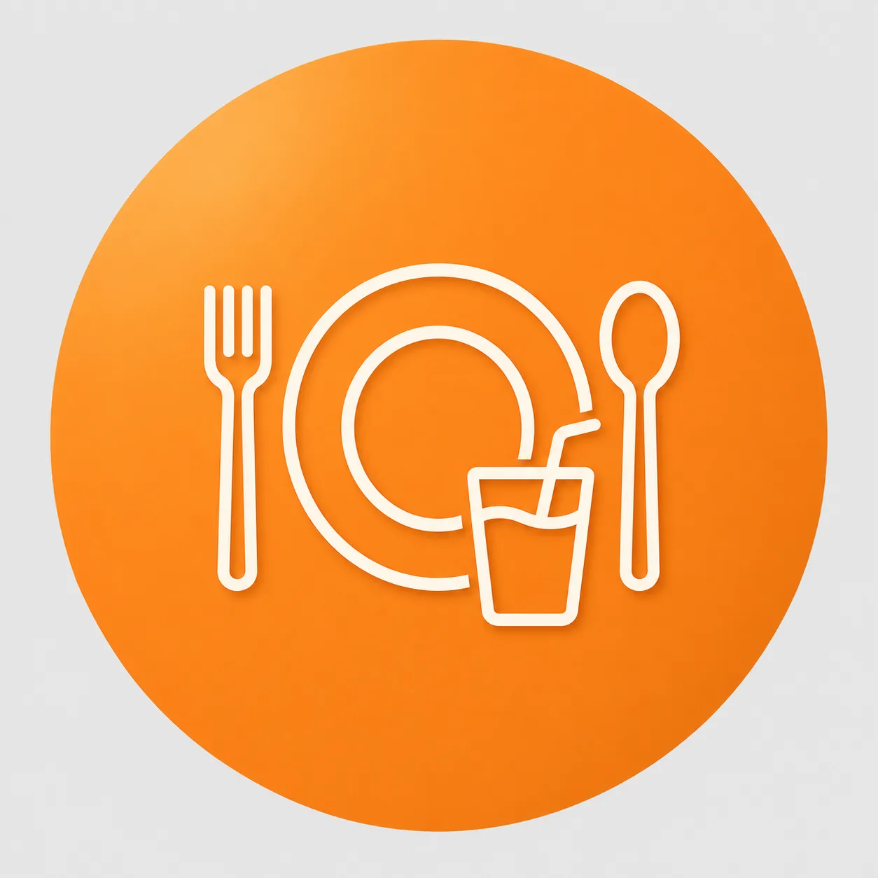 Emblema Alimentação e Bebidas