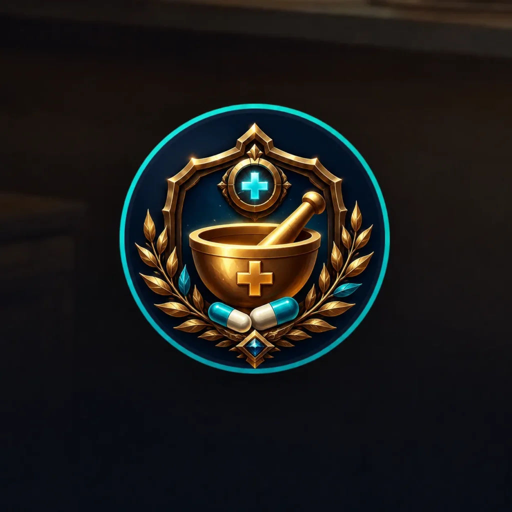 Emblema colecionável de Farmácias