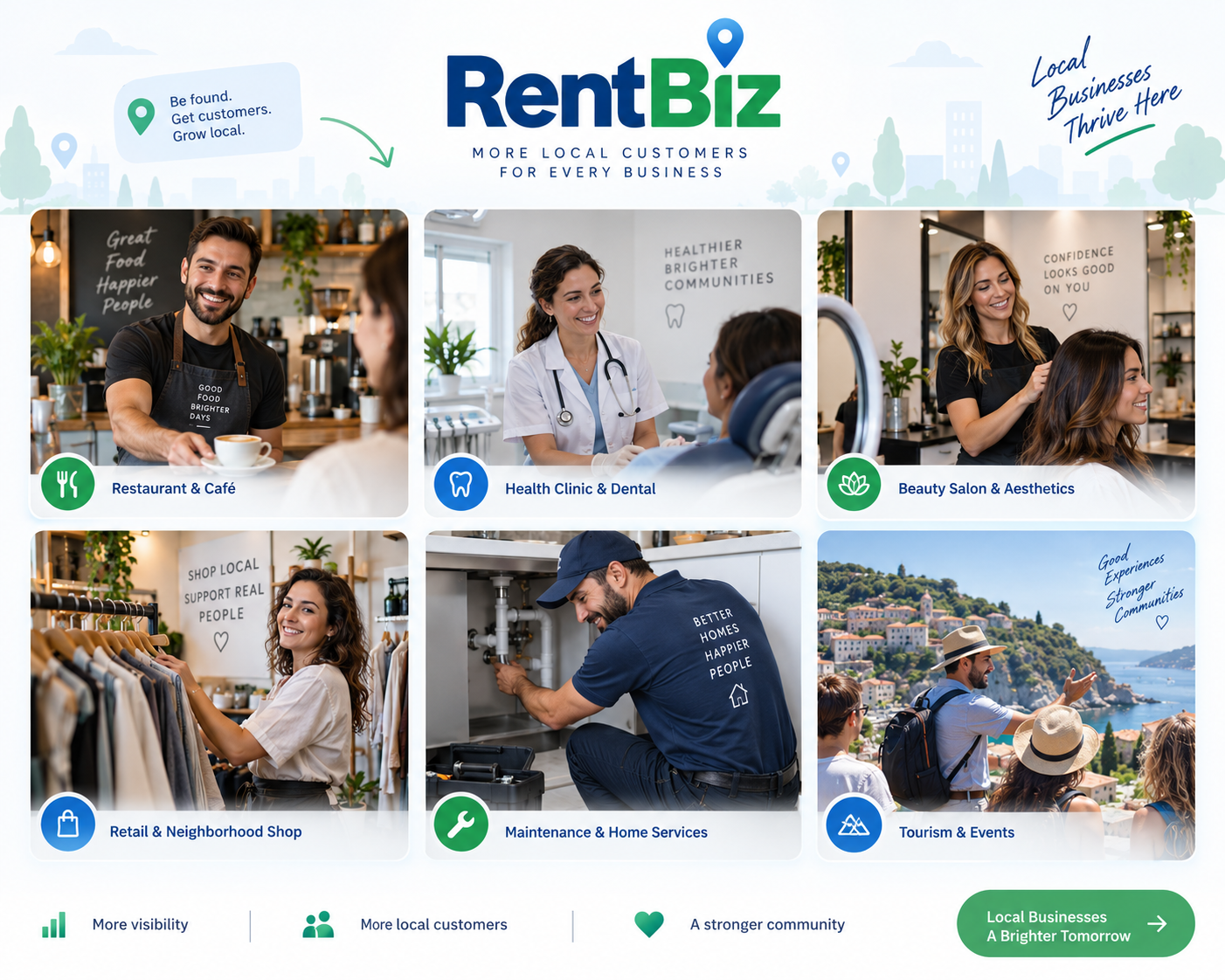 Segmentos atendidos pela RentBiz
