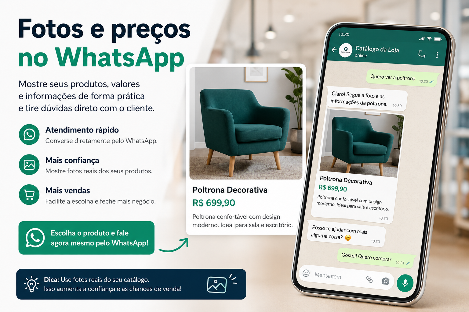 Jornada do Google para página RentBiz e WhatsApp