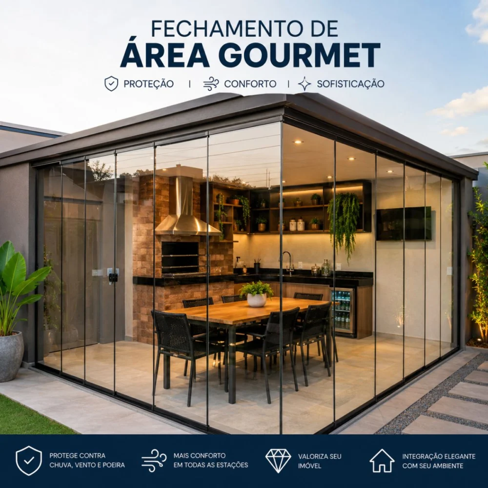 Fechamento de Área Gourmet Sob Medida