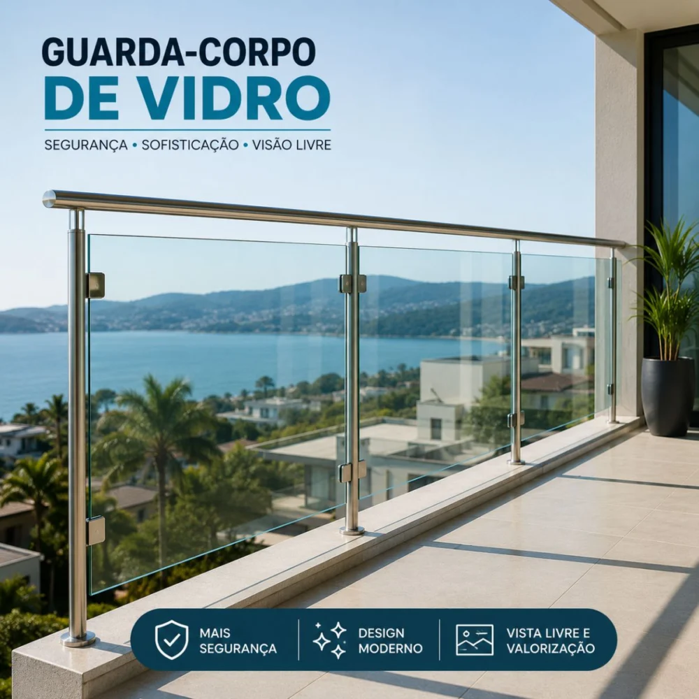 Guarda-Corpo de Vidro Sob Medida