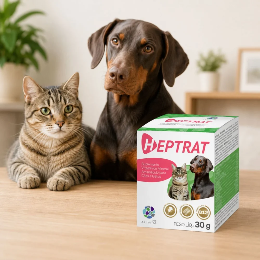 Heptrat Suplemento Vitamínico Mineral para Cães e Gatos – 30 g