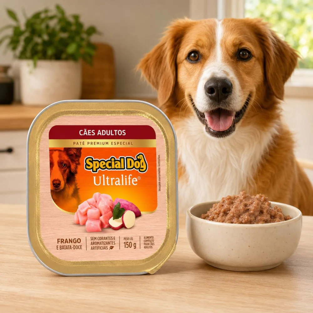 Patê Special Dog Ultralife para Cães Adultos Frango e Batata-Doce – 150 g