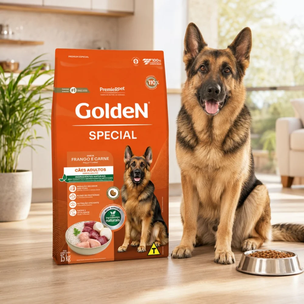 Ração Golden Special Adultos Frango e Carne – 15 kg