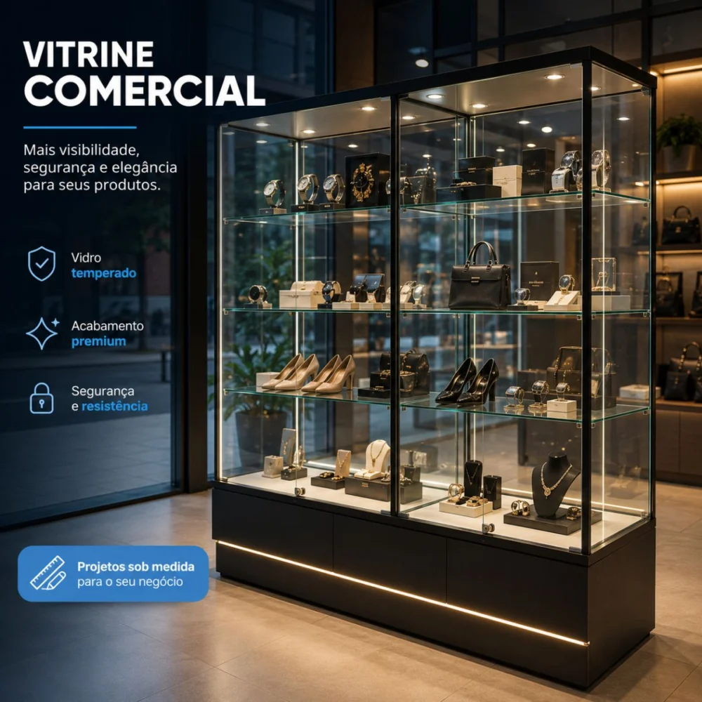 Vitrine Comercial Sob Medida